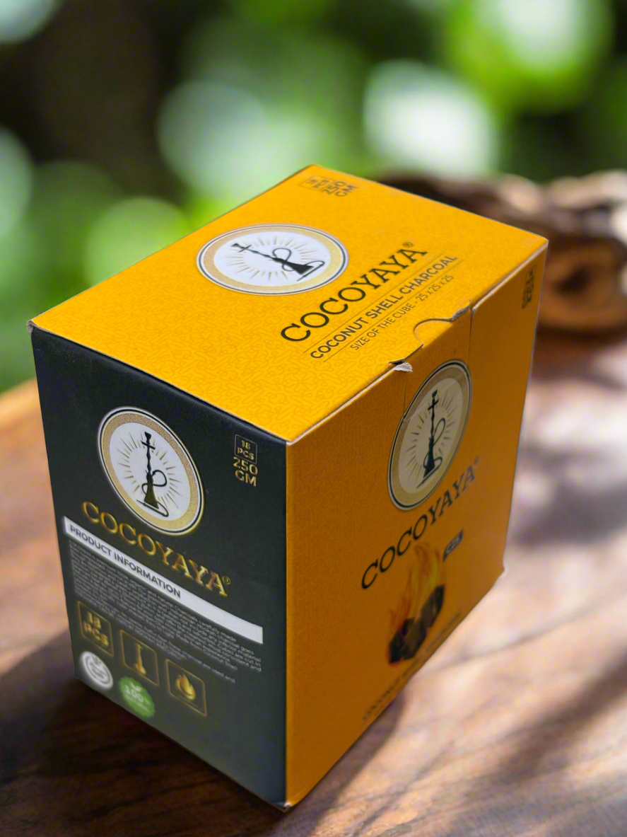 Cocoyaya Premium Hookah Charcoal – 250g (18 Pieces)