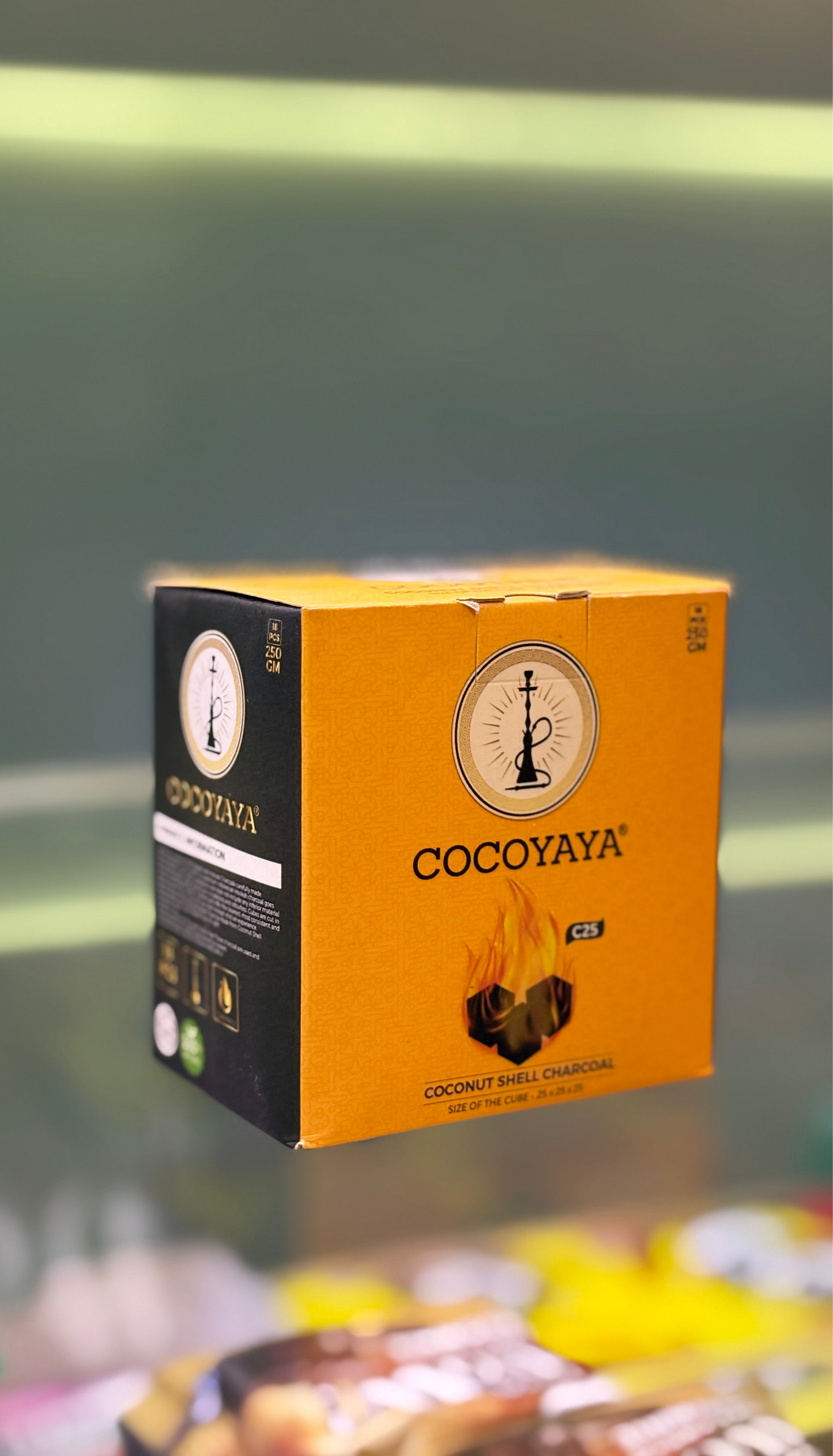 Cocoyaya Premium Hookah Charcoal – 250g (18 Pieces)